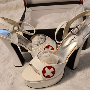Pleaser High Heel "Nurse" Shoes